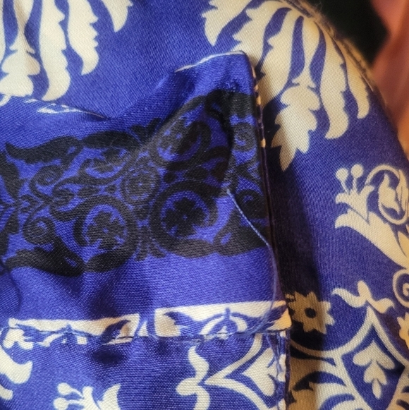 ZARA BLUE SATIN WRAP MINI SKIRT - Picture 6 of 6